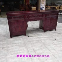 Red wood Shentai Pinewood Guanyi Ancestral Terrace Guanyin Treasure House of the Table Solid wood 2 m Ancestral Desk Factory Direct