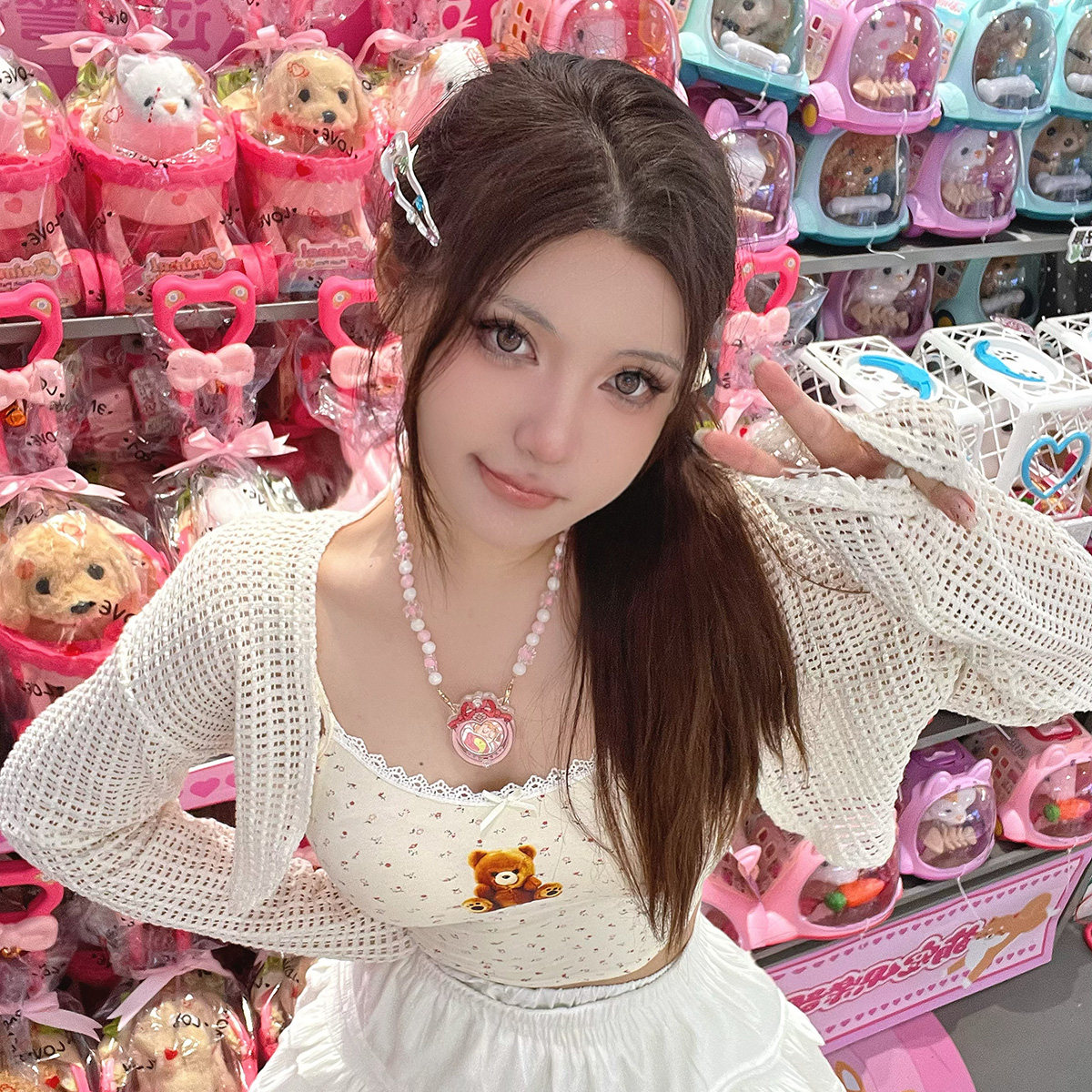 Долина красоты 【仅展示chocolu巧可露】magic up！魔法少女mini吧唧谷美项链