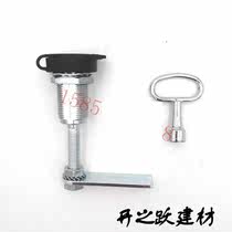 Anti-theft well cover lock turn tongue lock Ball mill cast iron well cover lock composite resin well cover lock concealed lock triangular tongue change