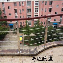 Stair handrail railing guardrail stainless steel column balcony column-diamond wire drawing SSJ0038