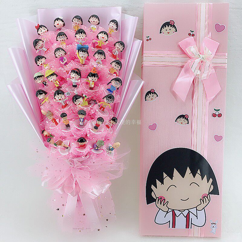 3 8 Girls' Festival Cherry Small Balls for Cartoon Handmade Paparazzi Flowers Cartoon Bouquet Valentine's Birthday Gifts