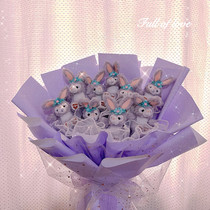 2023 Rabbit Dalu plush rabbit doll hangs cartridges full of star bouquets birthday Valentines Day gift