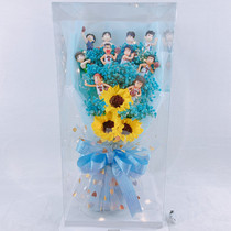 Valentines Day Cartoon Dumped Handle Toys Full Sunday Flower Bouquet Birthday Gifts