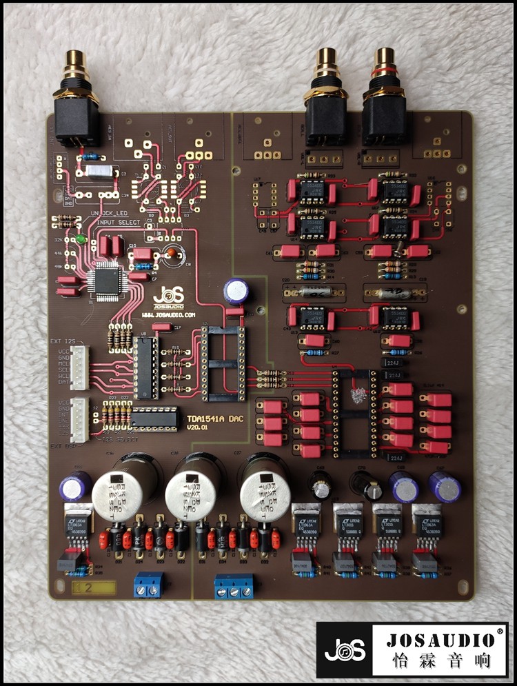 JOSAUDIO HIFI forum 10th anniversary Philips TDA1541 DAC decoder board semi-finished