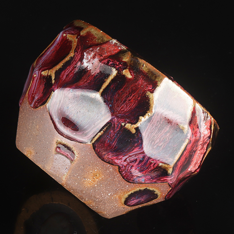Artisan fairy Peng Guihui master hand made tzu wild'm masters cup gold ceramic kung fu tea set single cup sample tea cup