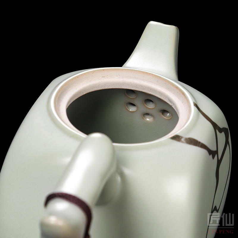 Artisan fairy paint your up household ceramic teapot hand - made slicing can raise your porcelain single pot of large - sized belt filter teapot