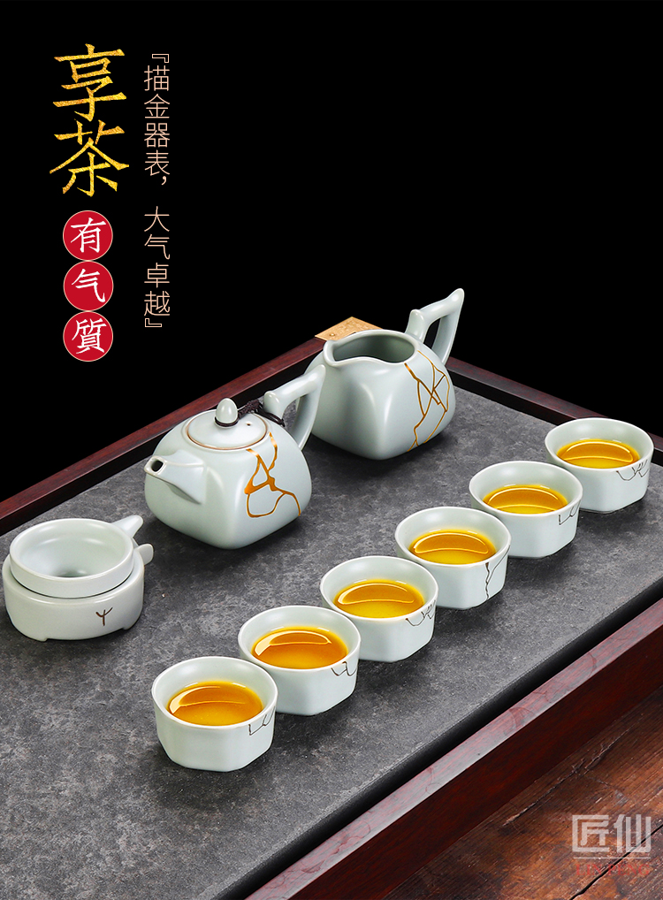 Artisan fairy paint your up household ceramic teapot hand - made slicing can raise your porcelain single pot of large - sized belt filter teapot