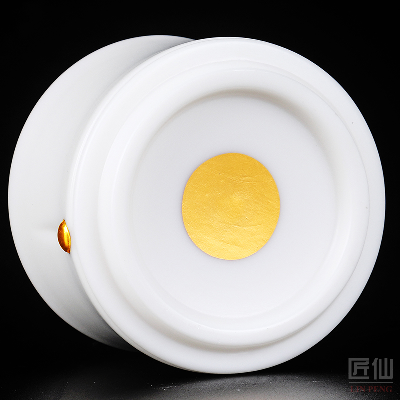 Artisan fairy gold inlaid jade porcelain cups sample tea cup for cup ceramic household manual master cup Japanese kung fu tea cups