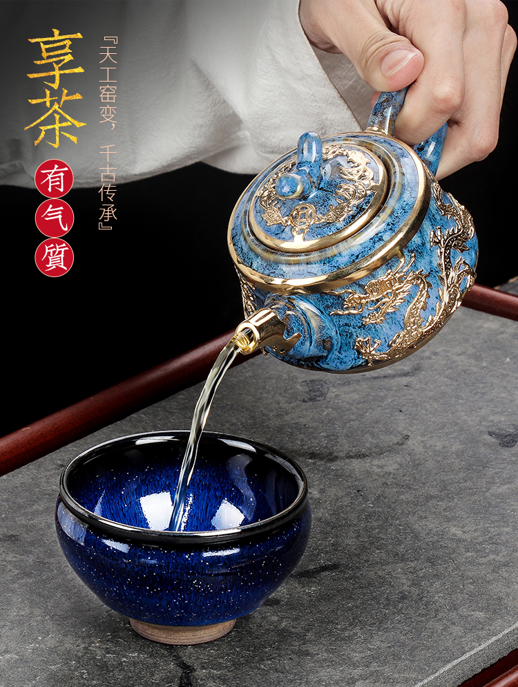 Artisan fairy jianyang built lamp that we become temmoku lamp that kung fu tea cups checking ceramic large individual cup sample tea cup single CPU