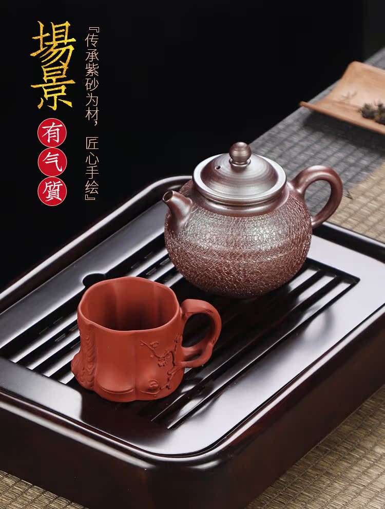 Artisan fairy violet arenaceous masters cup ceramic checking out creative household kung fu tea tea cup sample tea cup single CPU