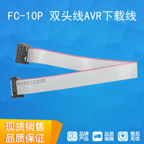 FC-10P dual headline electrified indenter JTAG cable AVR Download line 20cm pitch 2 54