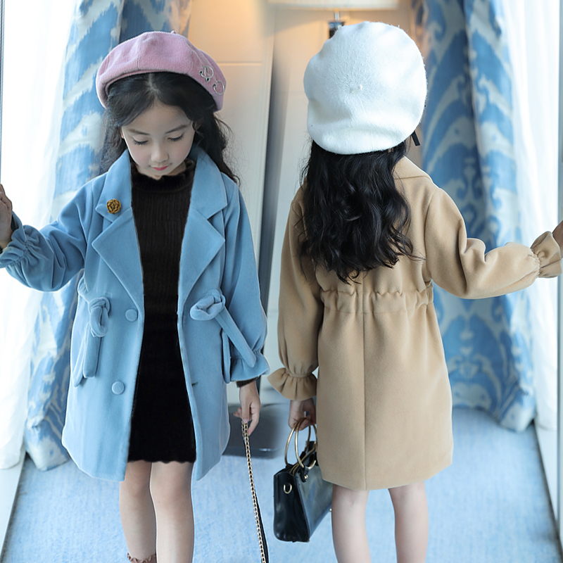 Children's clothing 2018 early autumn 10-year-old girl new middle child tide buns 12 coat coat long sleeve 11