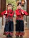 Dai Ethnic Clothing Autumn and Winter Style with Thick Fleece, Ethnic Minority Style Suit for Children, Boys and Girls, Kindergarten New Year's Performance Costume