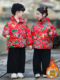 Northeast large flower cotton-padded jacket for children, thickened and warm, 2026 new style for boys and girls, Chinese style festive New Year's greetings coat, cotton-padded jacket