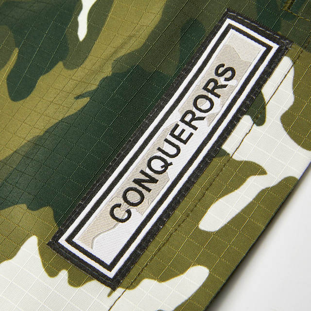 Bosideng Olanian ແມ່ຍິງ Casual Camouflage Loose Drawstring Sports Shorts Conqueror