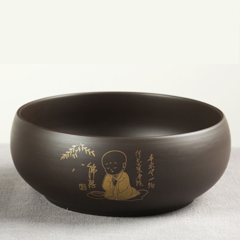 Purple large tea wash to vessels of household hot cylinder kung fu tea accessories for wash cup water to wash basin trumpet writing brush washer