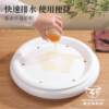 Chaozhou High-End Bone China Tea Tray, Large Dry Brewing Tray, Round Water Storage Type, Ceramic Tea Vessel for Home Use