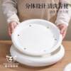 Chaozhou High-End Bone China Tea Tray, Large Dry Brewing Tray, Round Water Storage Type, Ceramic Tea Vessel for Home Use
