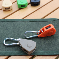Canopy windproof rope pulley tensioner adjuster reflective rope hook outdoor camping tent rope pulley adjustment buckle