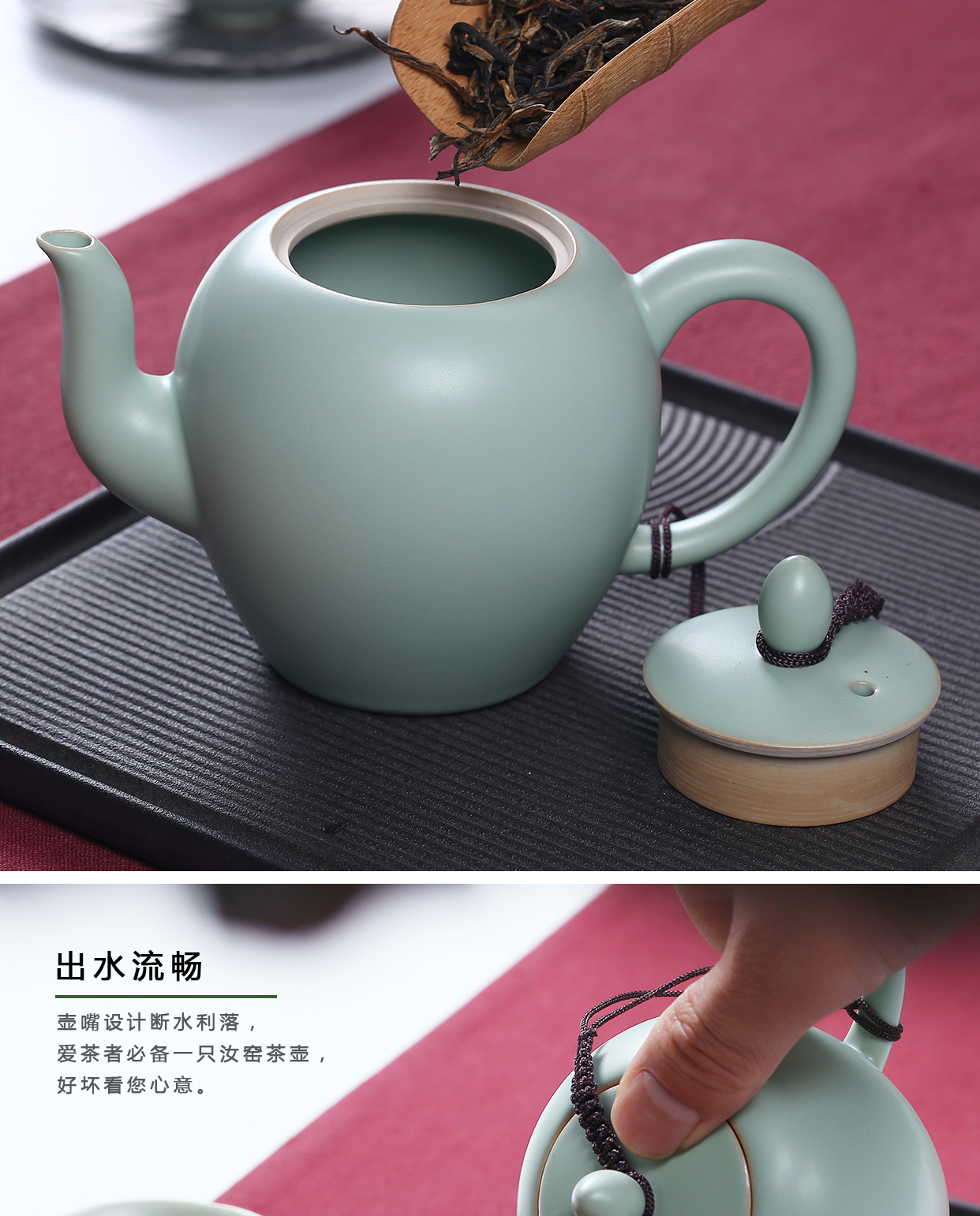 Your up on ceramic teapot single pot small teapot ice to crack Your porcelain Chinese beauties pot of kung fu tea set home