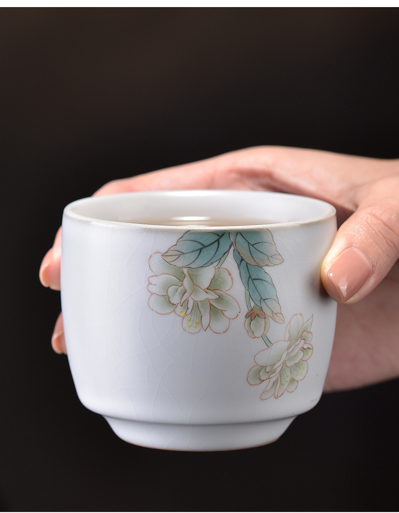 Pure manual hand - made which you trade, one cup of jingdezhen ceramic cups a piece of tea large single cup sample tea cup