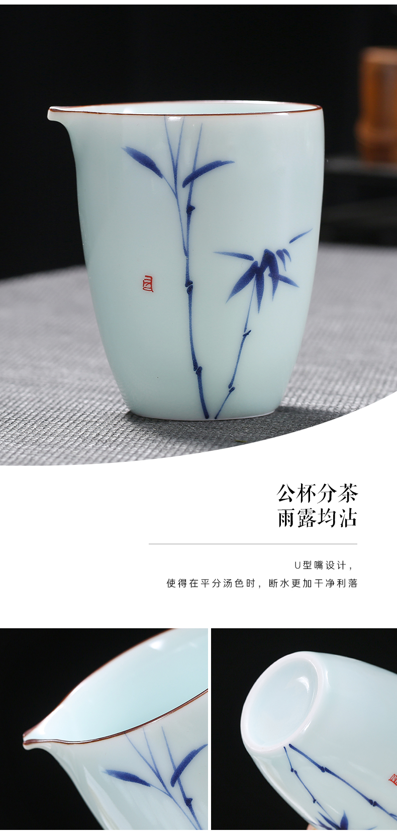 Dehua white porcelain kung fu tea set contracted household green ceramic lid bowl cups of a complete set of blue and white porcelain