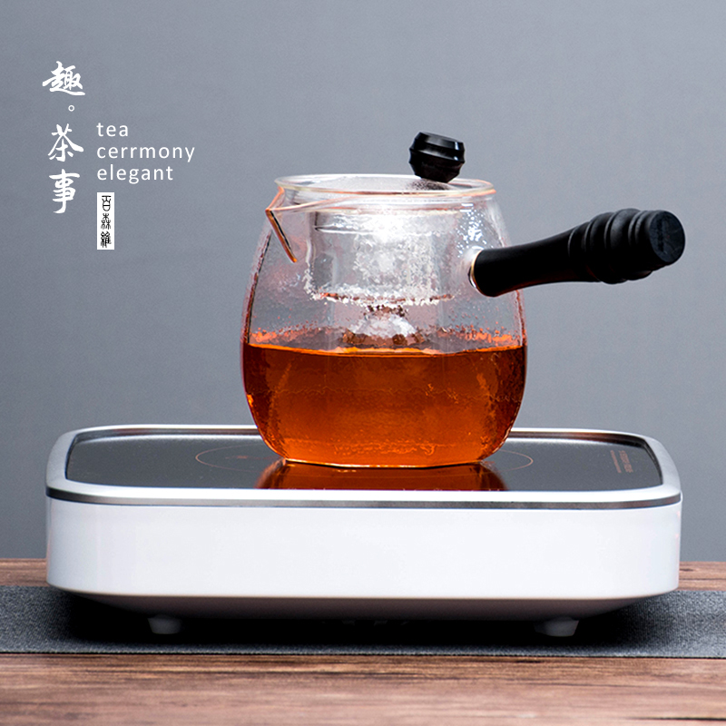 Black and white tea is special cooking glass teapot TaoLu suit steam and boil tea machine automatic office home