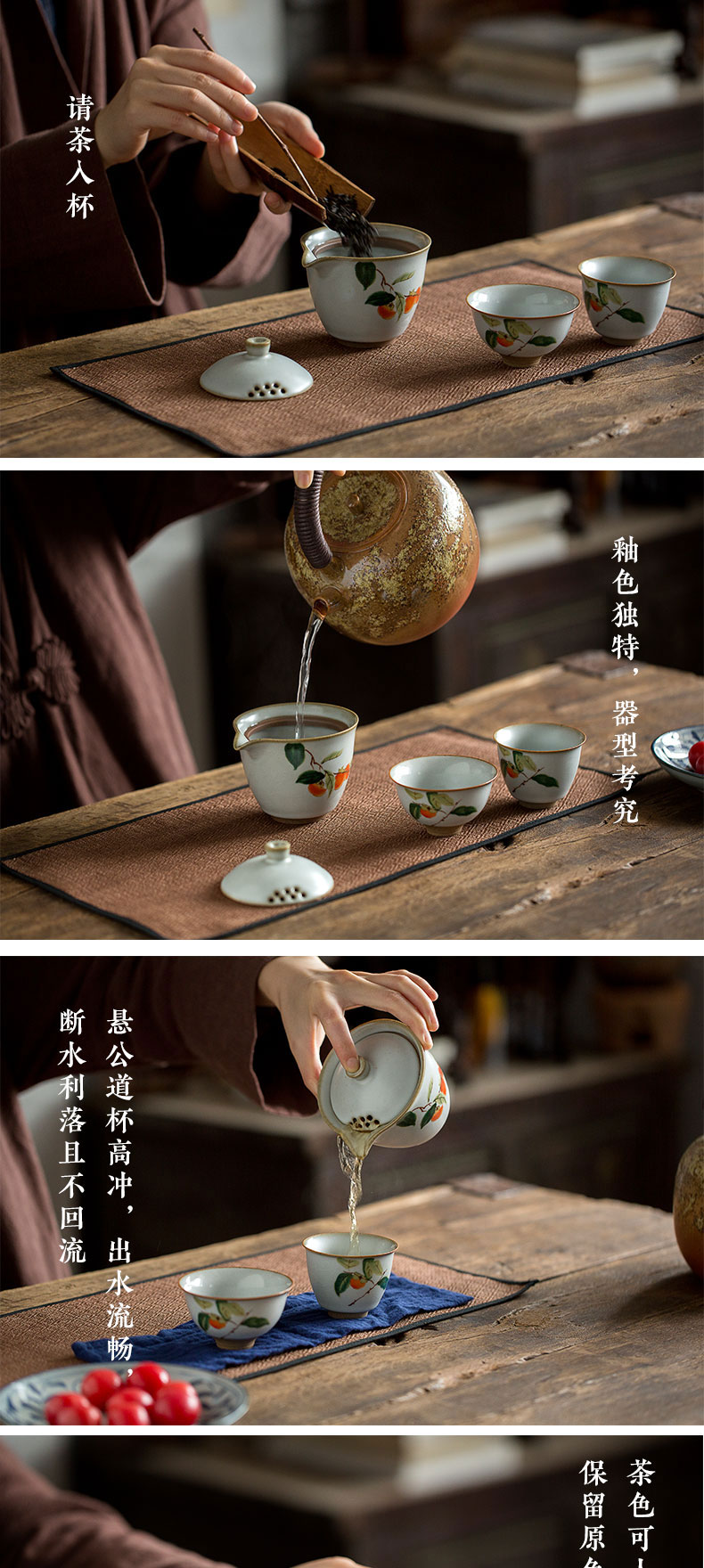 Your up travel tea set out for the portable bag type crack cup Japanese single hand grasp pot a pot of two cups of ceramic kung fu