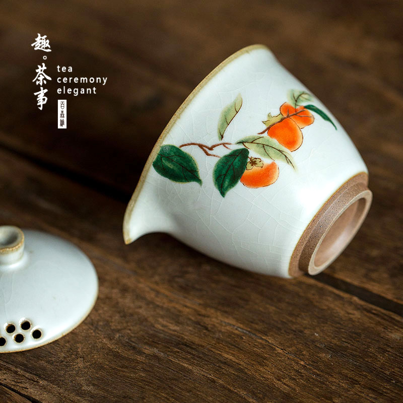 Your up travel tea set out for the portable bag type crack cup Japanese single hand grasp pot a pot of two cups of ceramic kung fu