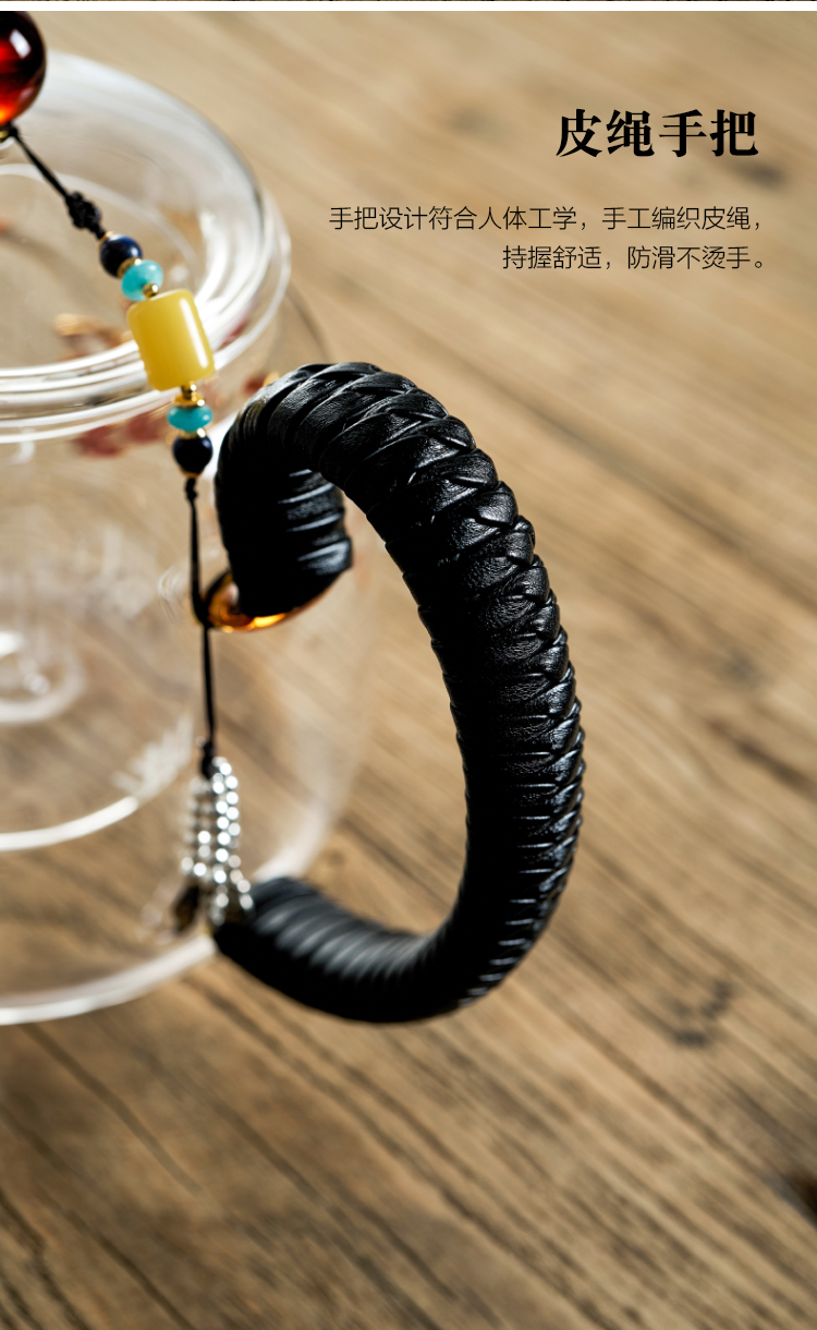 Wire inlay enamel color boiling tea ware office heat - resistant glass teapot small electric TaoLu suit single girder pot pot