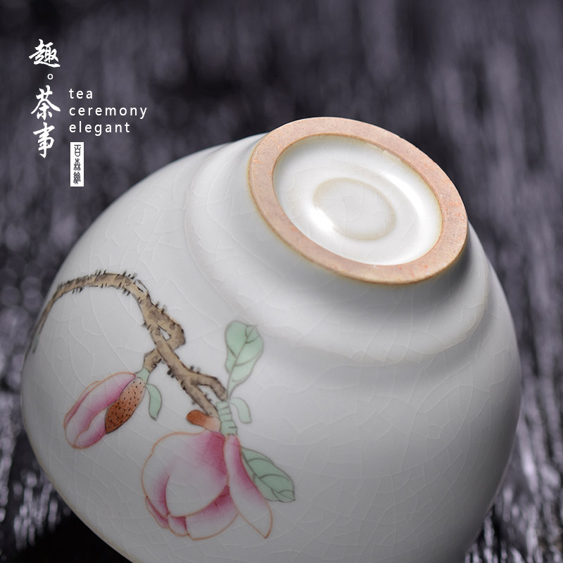 Pure manual hand - made which you trade, one cup of jingdezhen ceramic cups a piece of tea large single cup sample tea cup