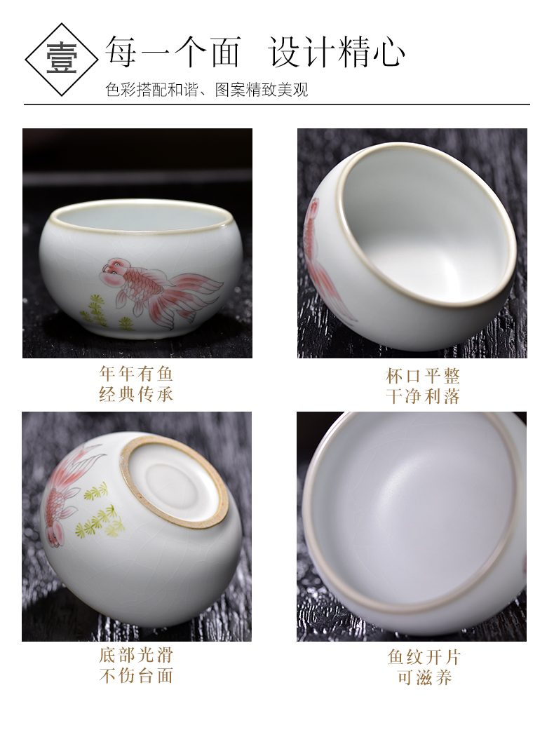 Pure manual hand - made which you trade, one cup of jingdezhen ceramic cups a piece of tea large single cup sample tea cup