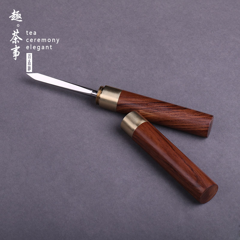 Babson d puer tea knife ChaZhen special manual cone knife to pry open tea tea tea cake tools accessories