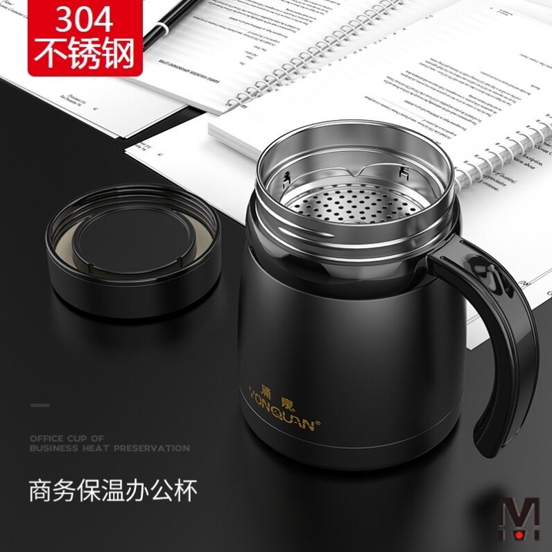 Special thermos cup for the elderly outdoor portable tea cup for the elderly grandparents household large-capacity drinking cup