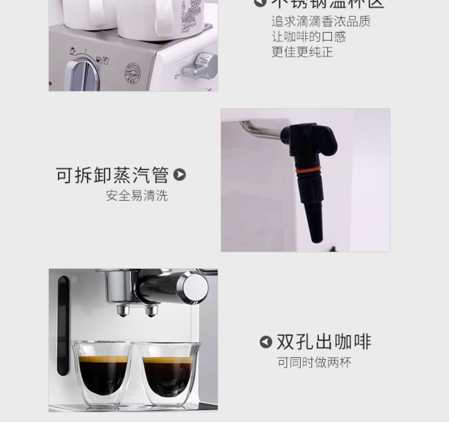 Delonghi / DeLong ECP33.21.W máy pha cà phê gia đình văn phòng kiểu Ý bán tự động - Máy pha cà phê máy xay cafe cầm tay