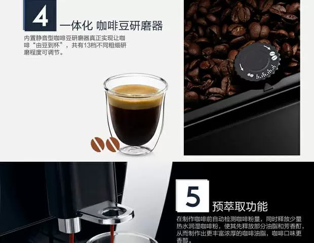 Máy pha cà phê tự động Delonghi / Delong ECAM21.117.SB Máy xay nhỏ tại nhà một Delong - Máy pha cà phê máy pha cafe gia đình