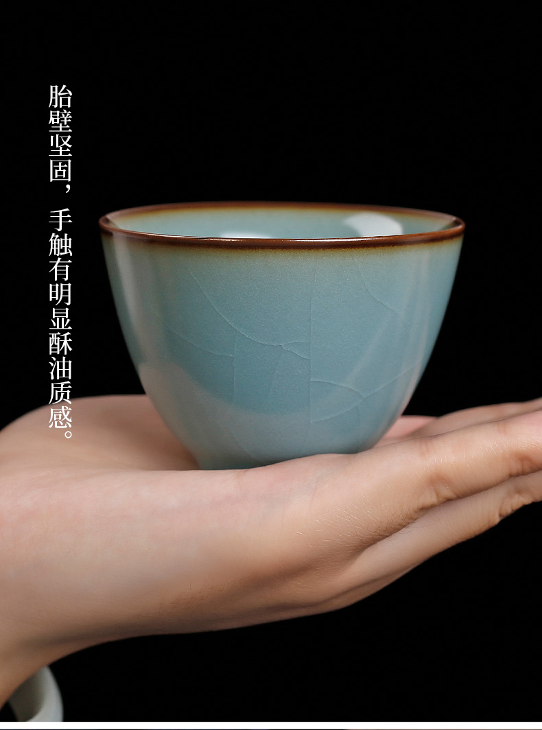 Restore ancient ways your up meditation cup home of kung fu ceramic tea set open a piece of ice to crack your porcelain cups large master sample tea cup