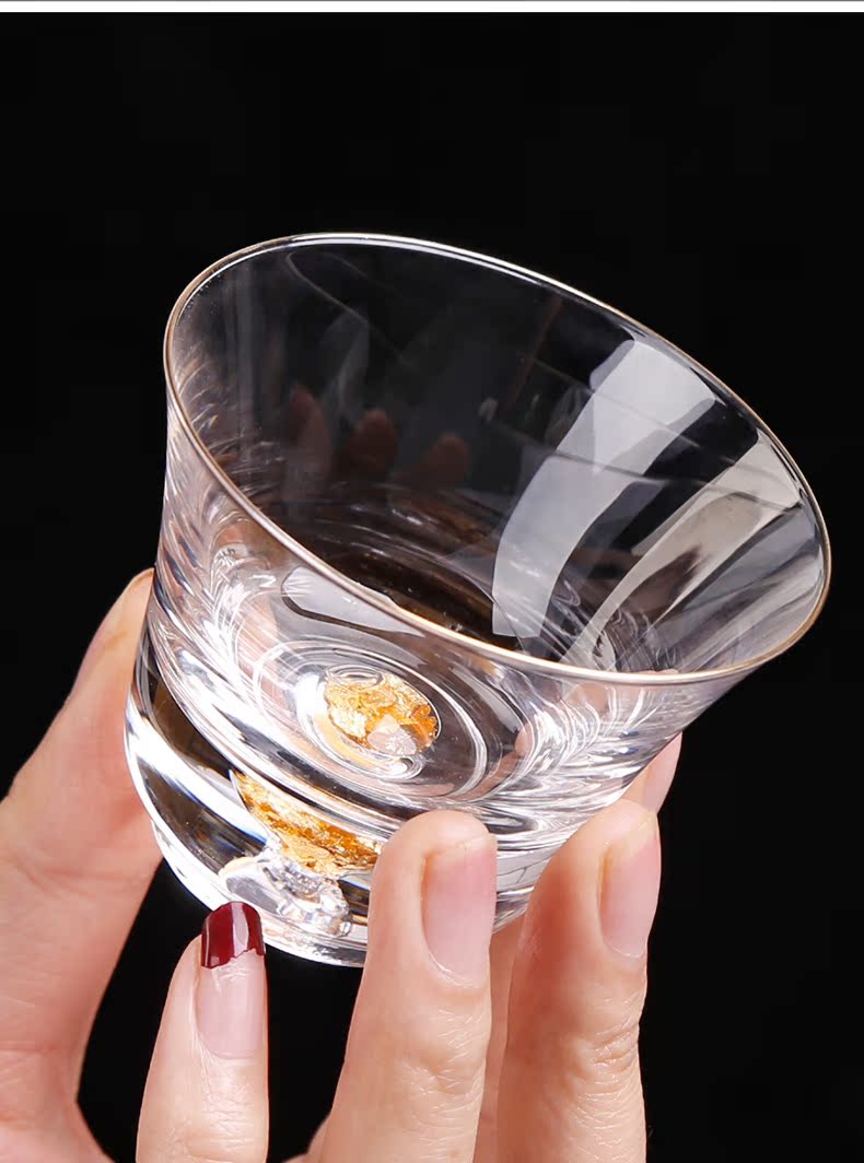 Creative hidden jinbei fuels the noggin master Japanese transparent heat - resistant glass cup kung fu tea set single cup sample tea cup