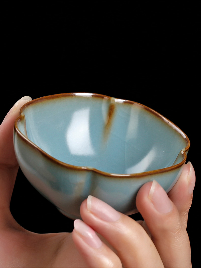 Ceramic cups your up small cup opening large master cup home a single tea ice crack sample tea cup individual cup