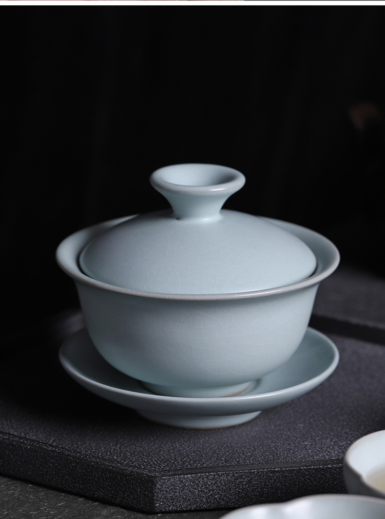 Your up three tureen tea only large bowl with ceramic kunfu tea tureen teacup cracked can raise a single mercifully