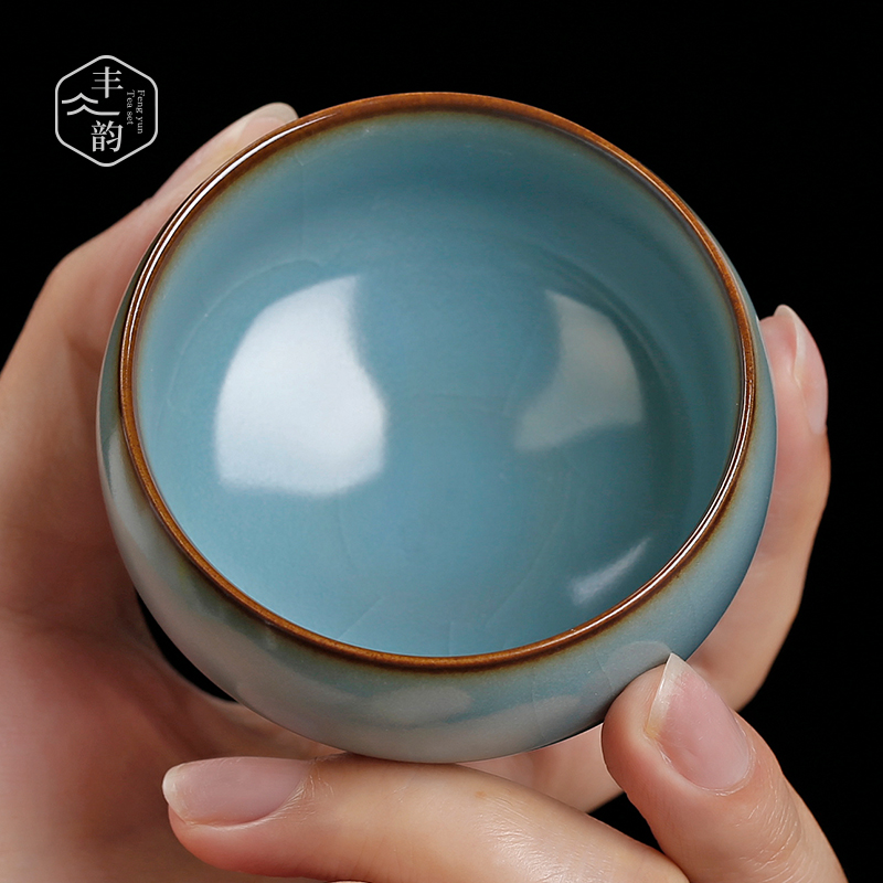 Restore ancient ways your up meditation cup home of kung fu ceramic tea set open a piece of ice to crack your porcelain cups large master sample tea cup