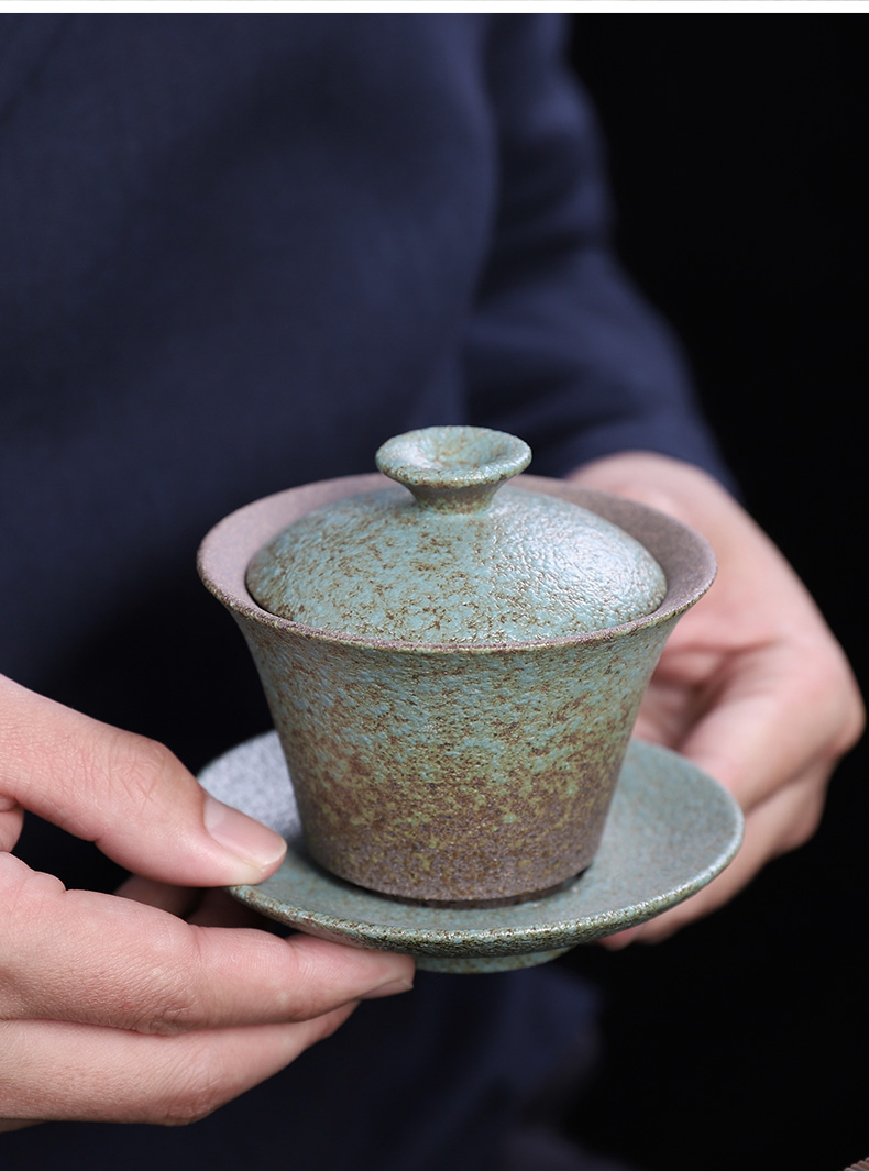 Japanese stoneware tureen tea machine only three cups kung fu tea tea home three teapots only single CPU restoring ancient ways
