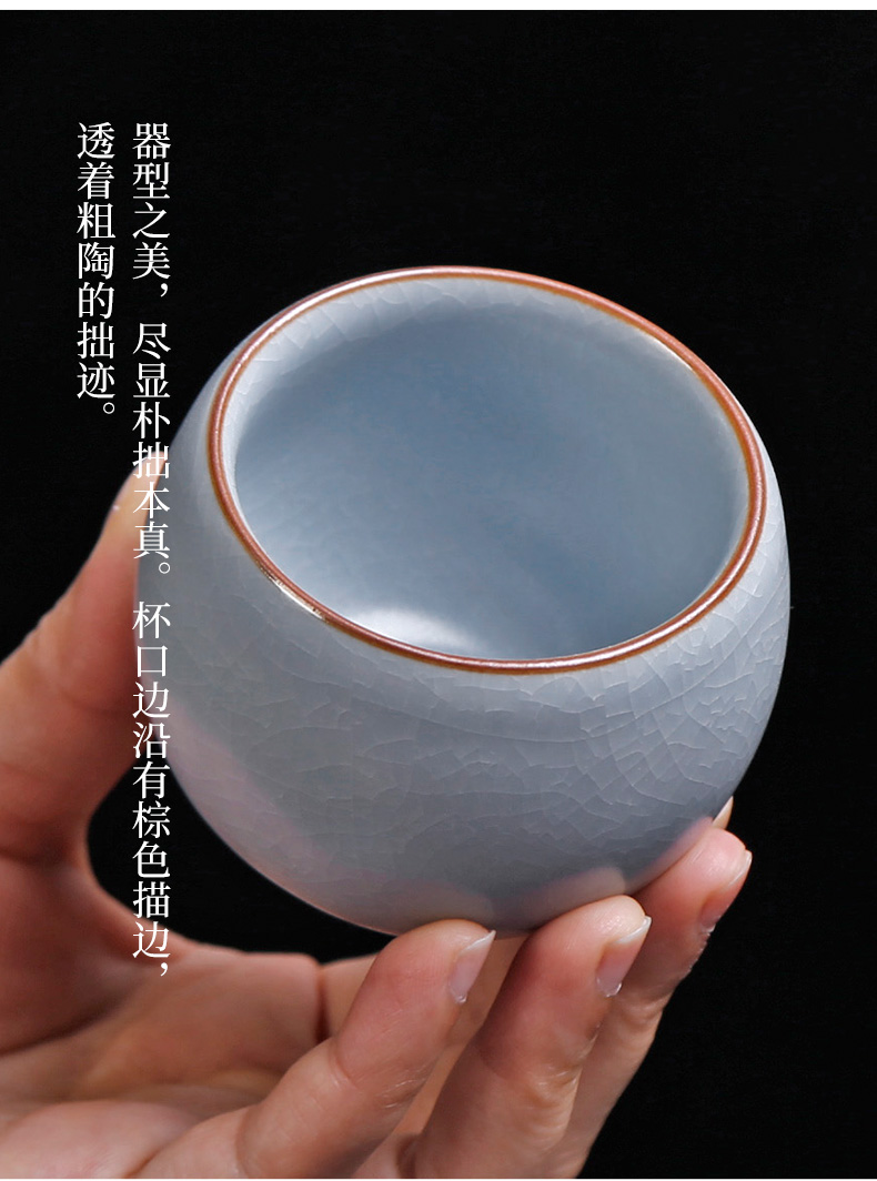 Your up ceramic tea set kunfu tea cups ice crack large master single tea cups sliced open sample tea cup, cup