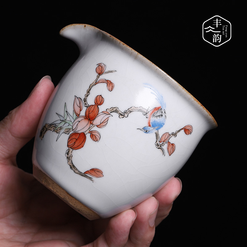 Large your up just a cup of tea sea hand - made of ceramic tea is pure manual jingdezhen kung fu tea set separate pieces can raise