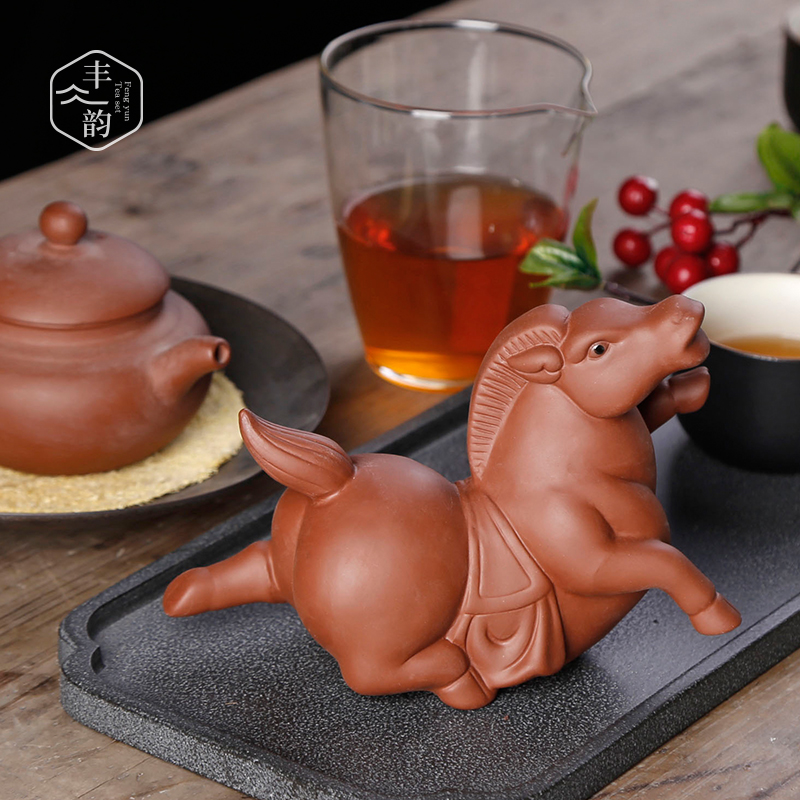 Kung fu tea accessories boutique pet furnishing articles purple sand tea to keep play tea tea tea tea tray insect zen horses ornaments