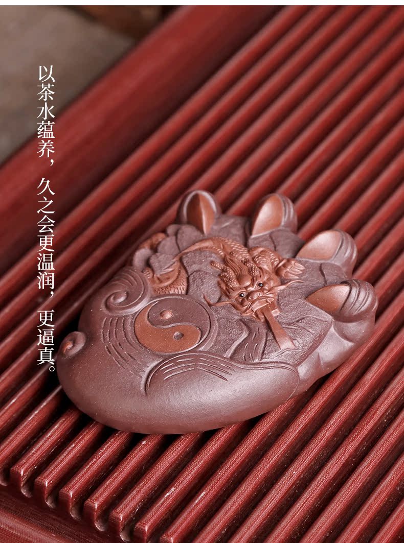 Creative play yixing purple sand tea tray tea tea pet furnishing articles boutique zen tea treasure pure manual can be a dragon