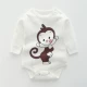 Baby tam giác bé gái rắm phù hợp jumpsuit 3 tháng 6 quần áo sơ sinh 1 tuổi 0 mùa thu và đồ ngủ mùa đông nam