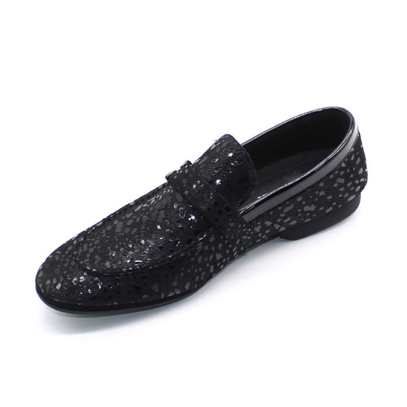 2022 spring new fashion trends Men's shoes Han Edition personality Lefu shoes men's leather casual leather shoes men's single shoes