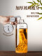 High-end bubble wine bottle sealed glass bottle liquor health wine bottle empty bottle food grade wine bottle storage small mouth container