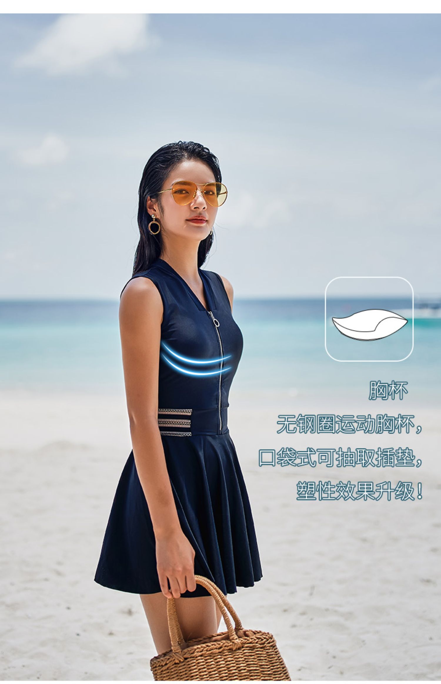 Đồ bơi nữ 361 độ Váy một mảnh 2019 new slim cover bụng bãi biển thời trang bảo thủ Đồ bơi Hàn Quốc - Bộ đồ bơi One Piece đồ bơi liền thân bé trai